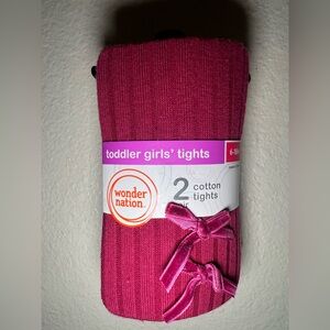 Wonder Nation Fuchsia Toddler Girls' Tights